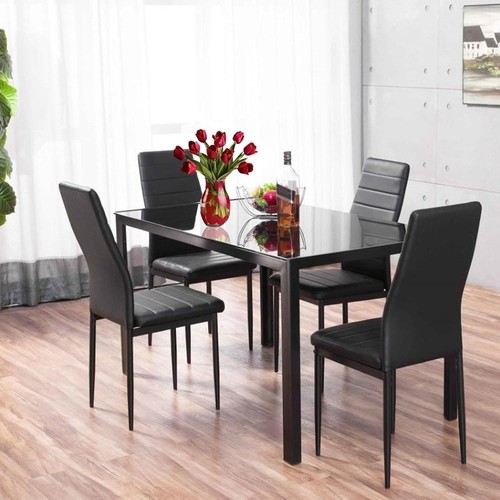 Metal dining table set - dining, with
