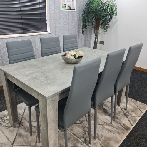 Grey dining table and - table,