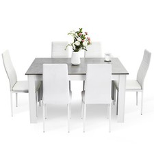 Mondeer 7PCS Dining Set Grey