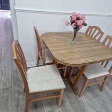 Dining Table and 4 Chairs Set
