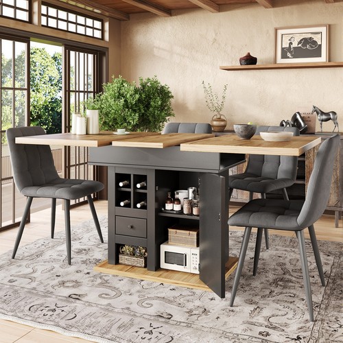 Extendable dining table with - dining,