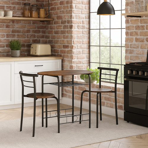 Pcs dining table chairs - table, 2