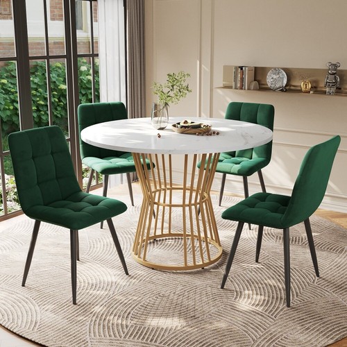 Dining table and chairs - table,