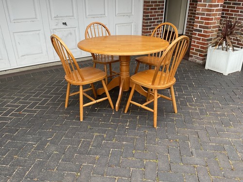 Ikea round wooden kitchen - wooden,